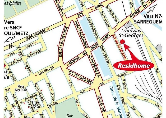 Residhome Lorraine Апарт-отель Нанси